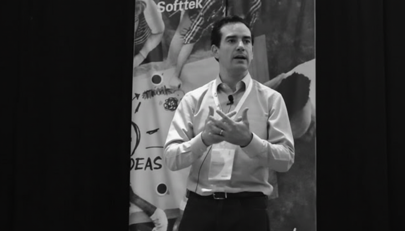 Jose Diaz Infante impartiendo keynote sobre estrategia de IA para empresas B2B
