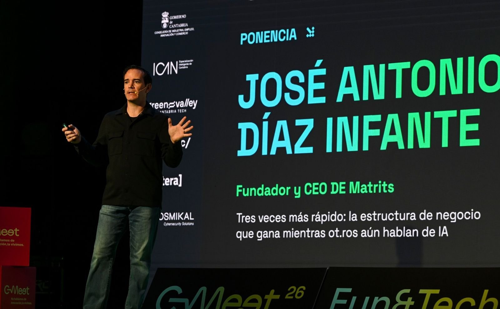 José Antonio Díaz Infante durante su ponencia en C-MEET 2026 Santander